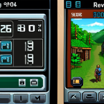 **

A mobile phone displaying "Reverse: 1999," with graphics settings adjusted to low/medium. Show a battery icon with a significantly higher charge level compared to a phone with high graphics settings. Possibly include visual cues representing the game's art style and UI.

**